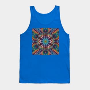 Psychedelic Kaleidoscopic Multi-Color Mandala Number 9 Tank Top